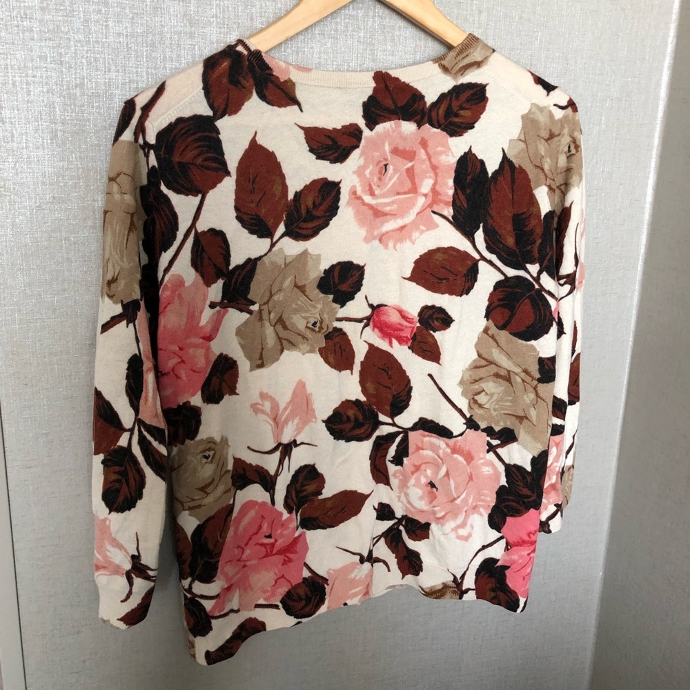 Talbots 100% cashmere cardigan size W large.